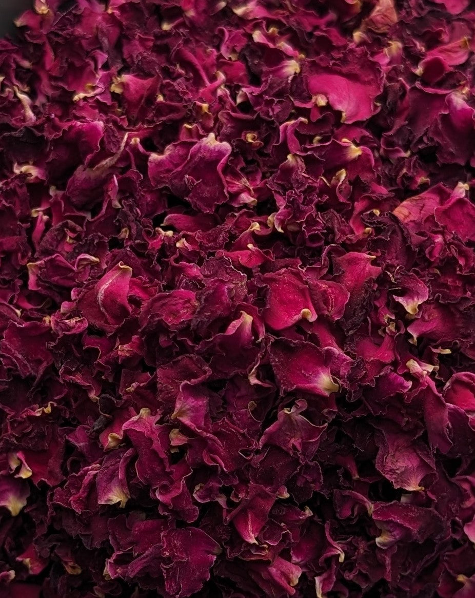 Hujra Biodegradable Confetti Wedding - 140G Eco-Friendly Dried Flower Confetti Petals for Wedding (Deep Pink, Burgundy) - 100% Natural Dried Rose Petals Confetti 2 Litres (30 Guests)